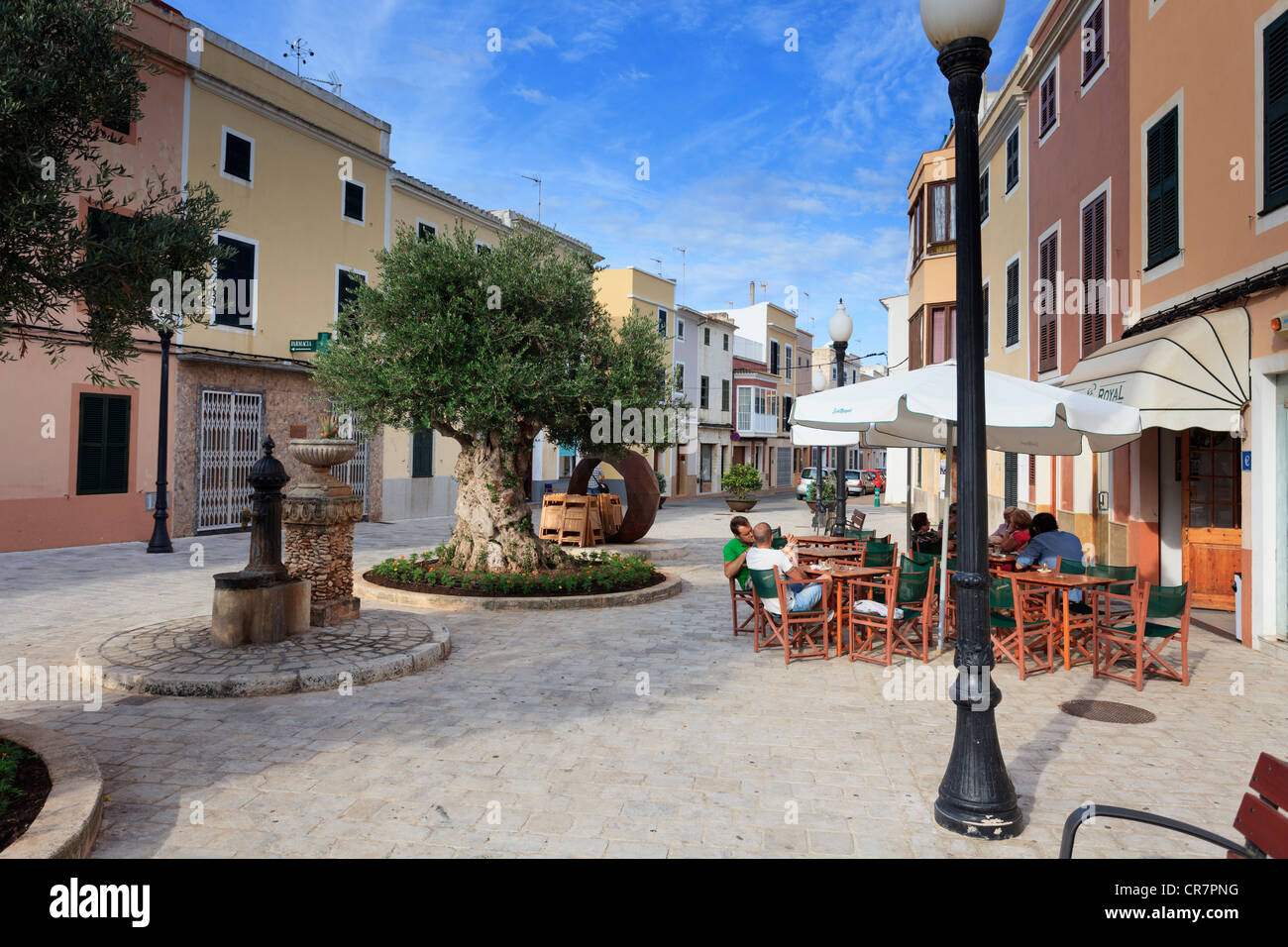 Spain, Balearic Islands, Menorca, Ciutadella, Historic Old City centre Stock Photo