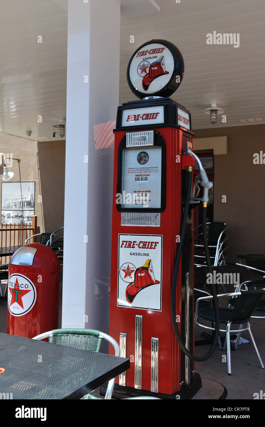 Vintage gas pumps at a restaurant in Williams, Arizona (old Route 66
