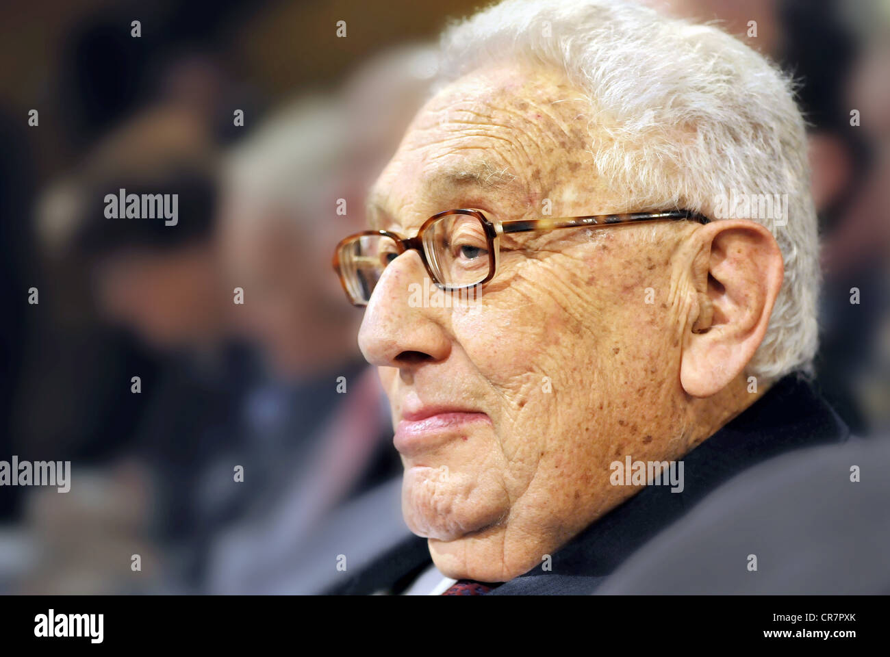 Kissinger, Henry, * 27.5.1923, American politician,  (republican), US Minister of Foreign Affairs 1973 - 1977, Nobel Peace Prize Laureate 1973, portrait, Munich security conference, Munich, Germany, 2.2.2012 - 5.2.2012, Stock Photo