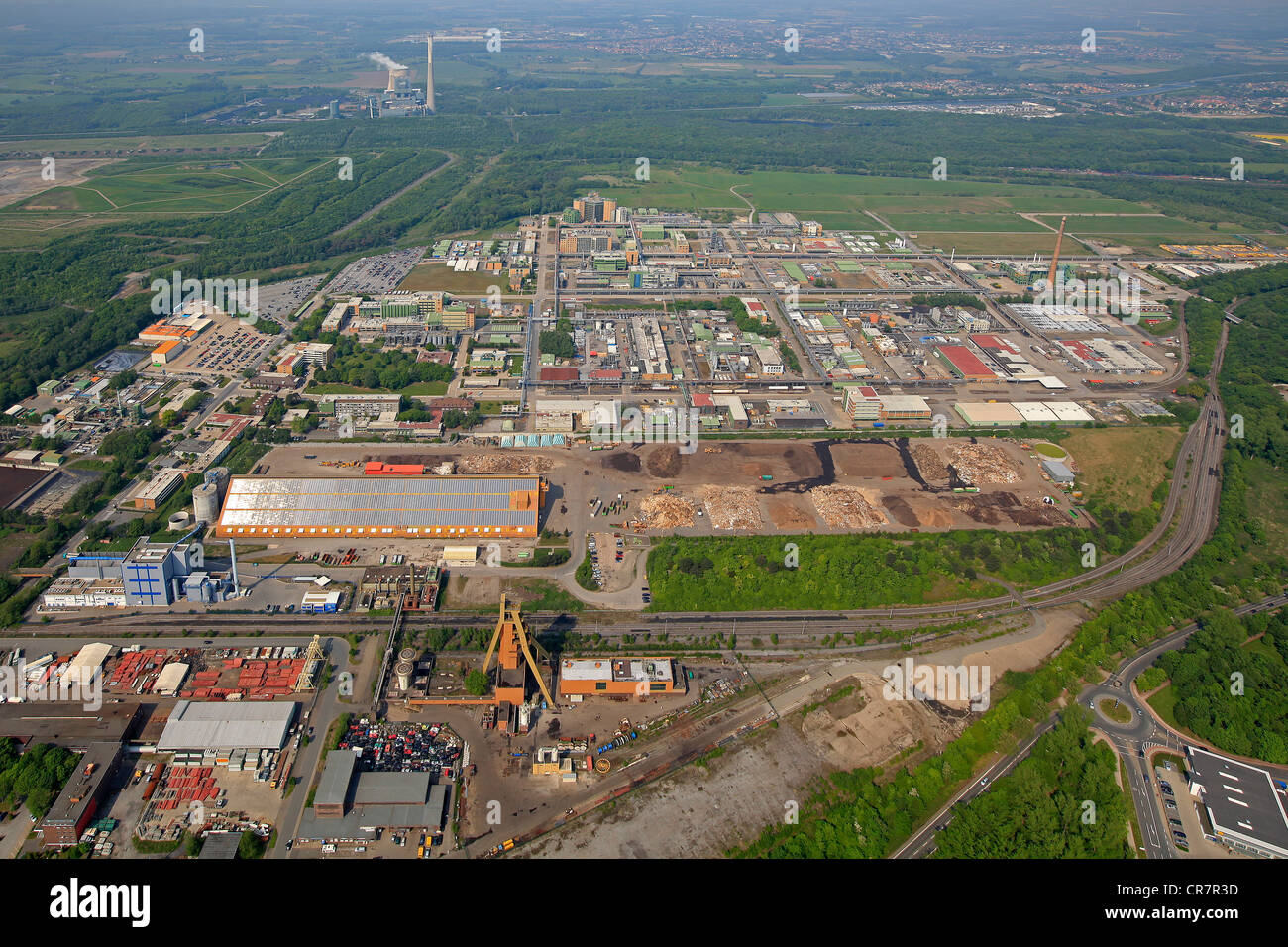 Aerial view, Bayer Schering Pharma AG, Bayer HealthCare Pharmaceuticals