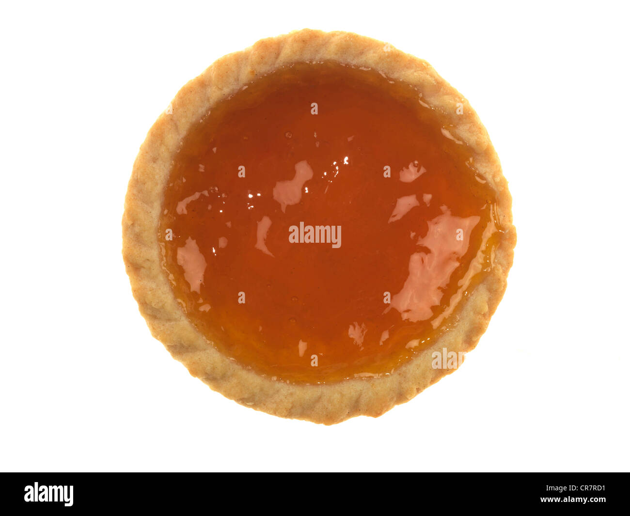 Apricot Jam Tart Stock Photo