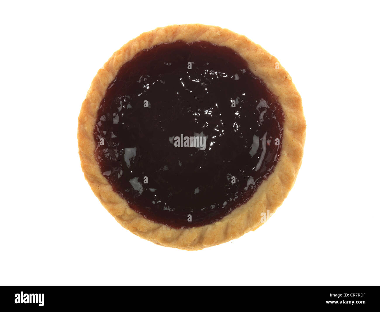 Blackcurrant Jam Tart Stock Photo