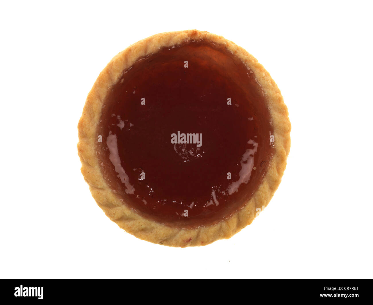 Strawberry Jam Tart Stock Photo