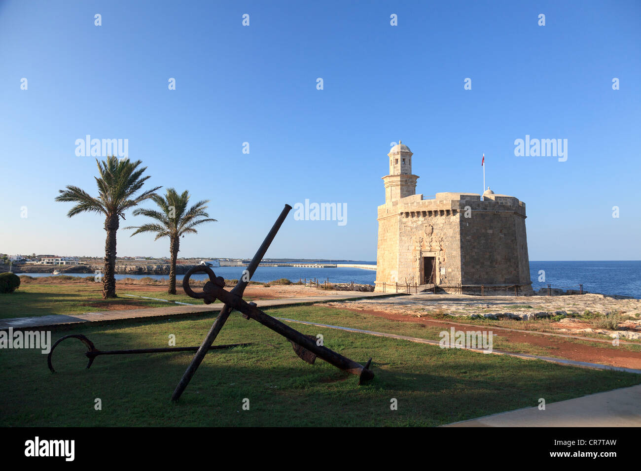 Spain, Balearic Islands, Menorca, Ciutadella, Old Town, Sant Nicolau Castle Stock Photo