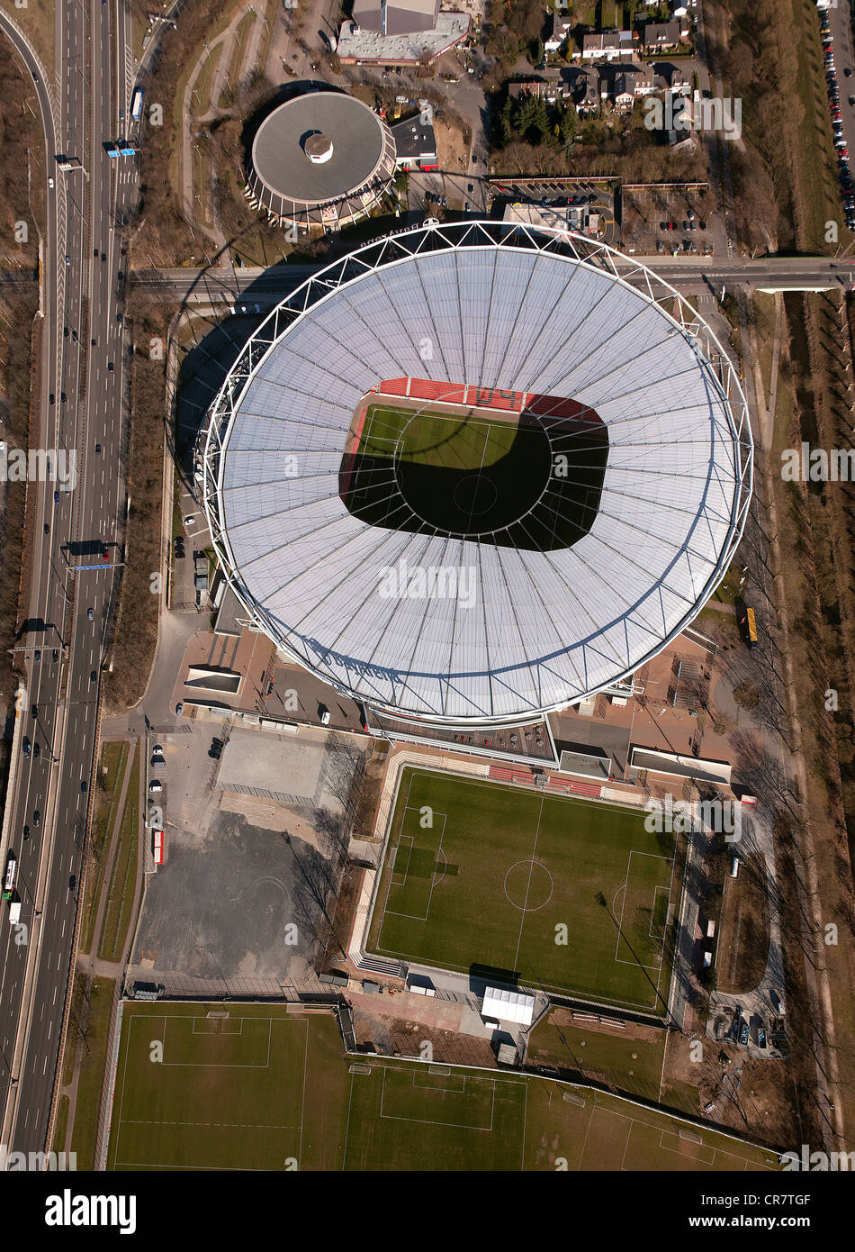 Aerial View, BayArena Football Stadium In Leverkusen, Rhineland, North ...