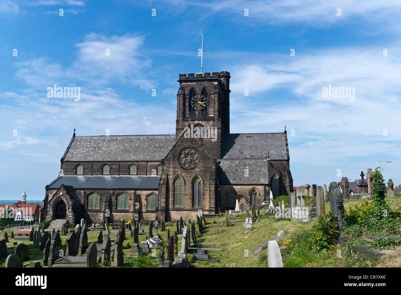 St Hilary's Church, Wallasey is in the town of Wallasey, Wirral, England. Stock Photo