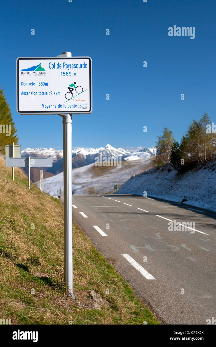 France Haute Garonne The Col De Peyresourde Stock Photo Alamy