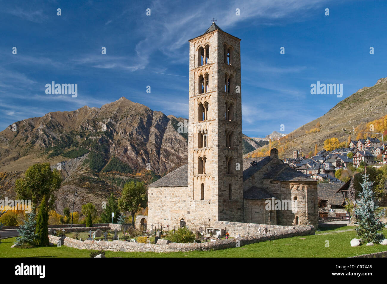 Spain, Catalonia, Boi valley, Sant Climent de Taull church Stock Photo