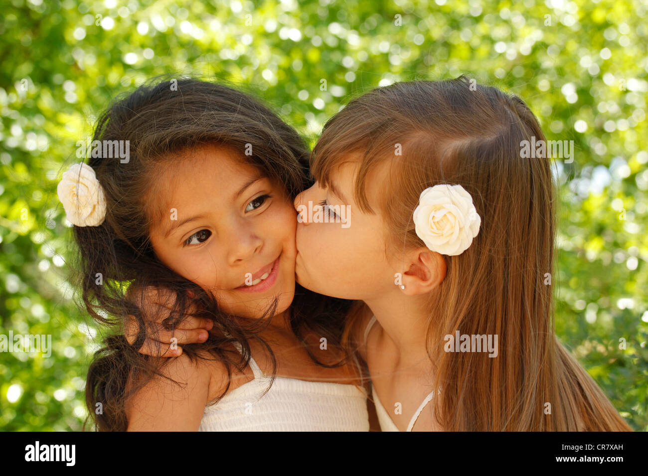 Friends. Little girls Stock Photo