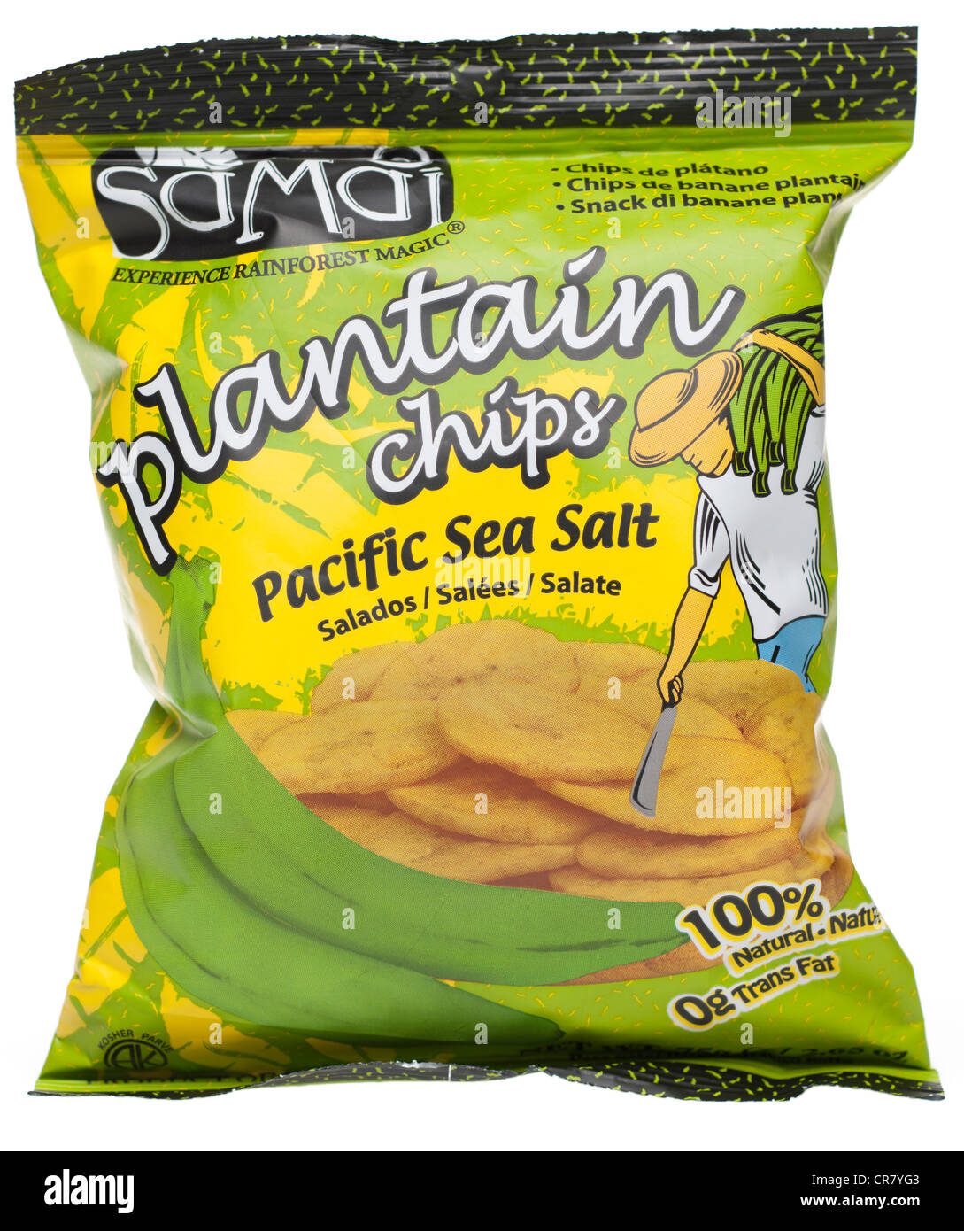 Bag of Samai Plantain chips Stock Photo Alamy