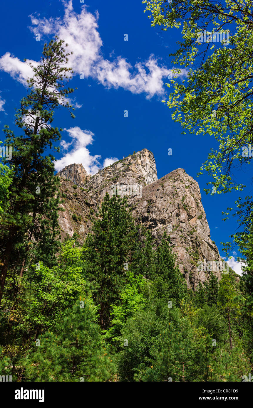 The Three Brothers, Yosemite National Park, California USA Stock Photo ...