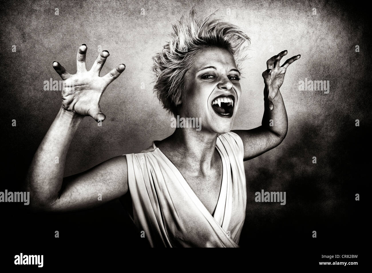 Woman, vampire, fantasy Stock Photo