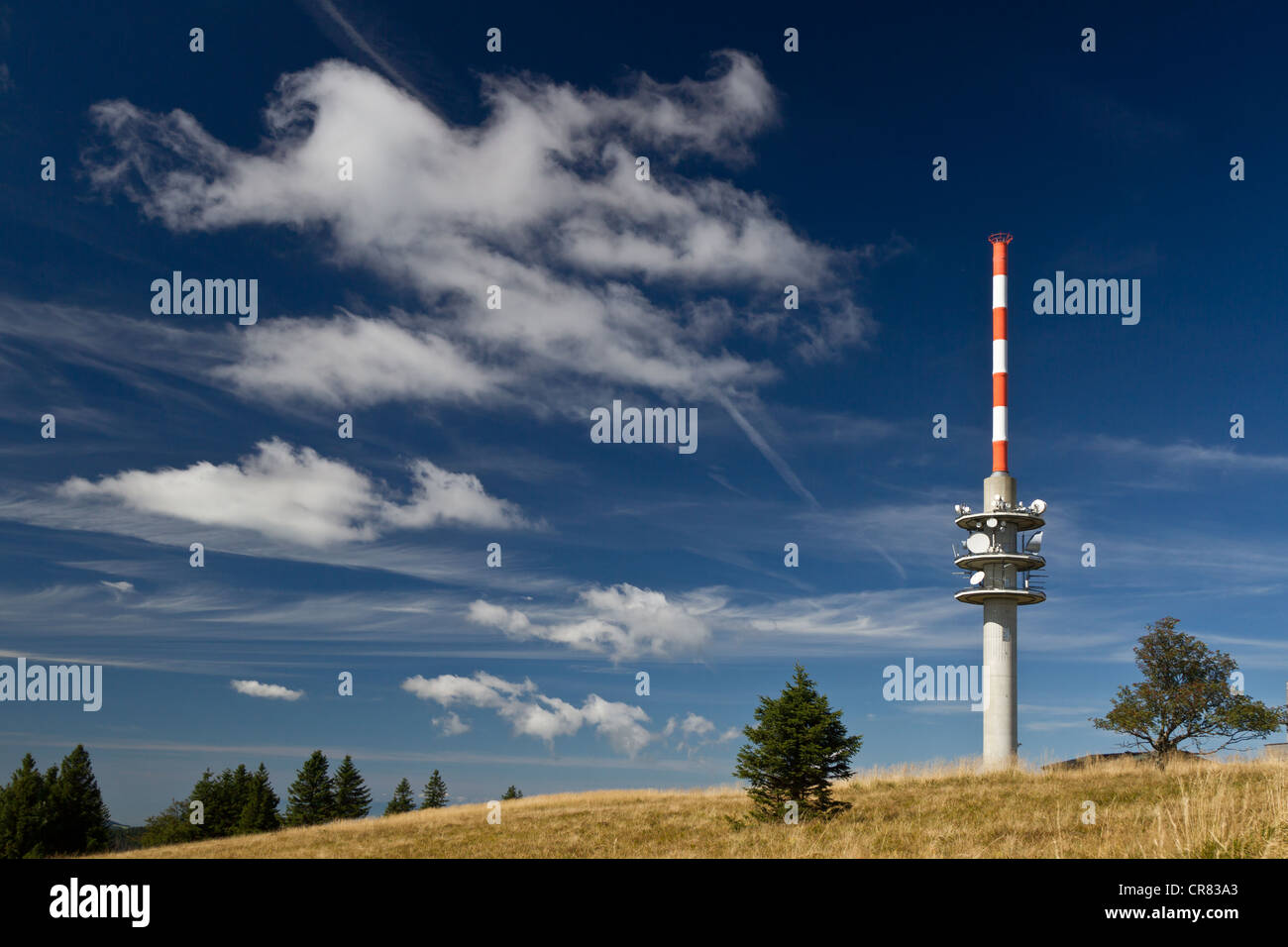 Radio tower on Mt. Feldberg, Black Forest, Baden-Wuerttemberg, Germany,  Europe Stock Photo - Alamy