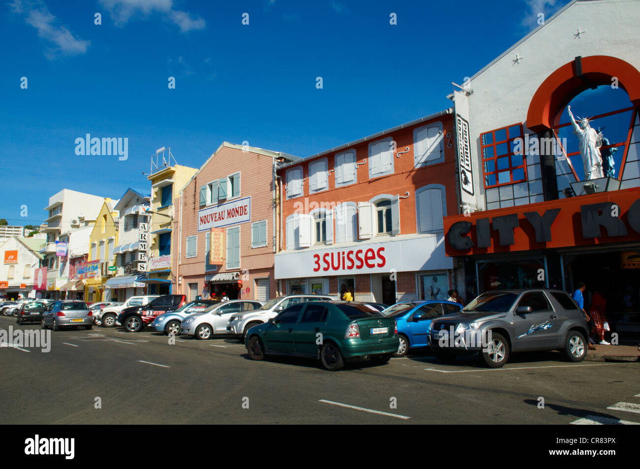France, Martinique (French West Indies), Fort de France city, shops Stock Photo