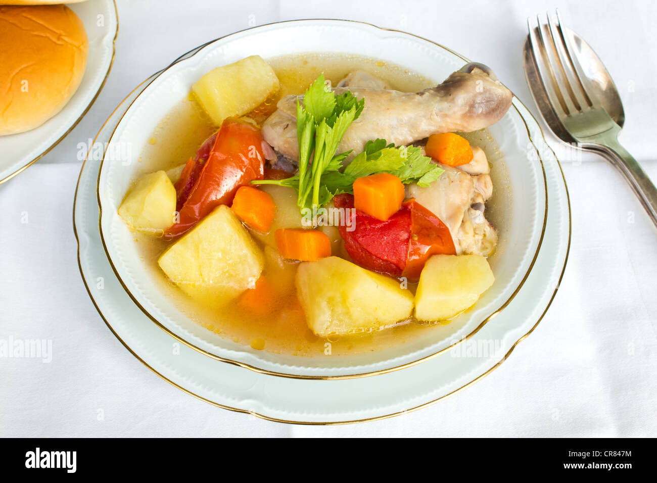 Chicken Soup Stock Photo