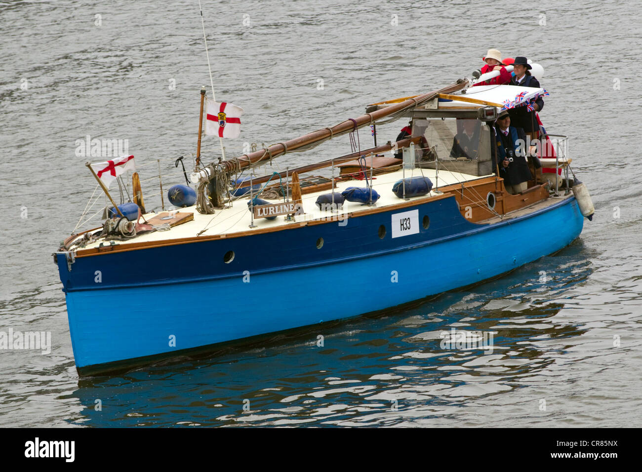 Lurline participating in the Queen's Diamond Jubilee River Pageant