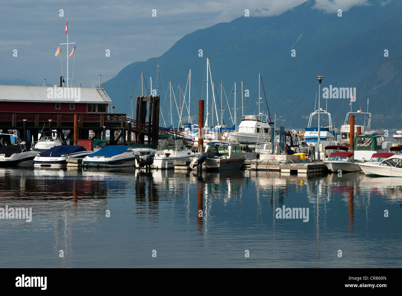 Marina at Horseshoe Bay, West Vancouver, British Columbia, Canada Stock