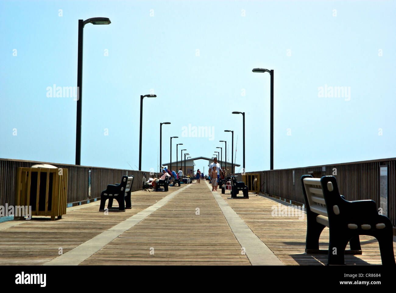 Gulf Shores Alabama State Park sport fishing pier Stock Photo Alamy