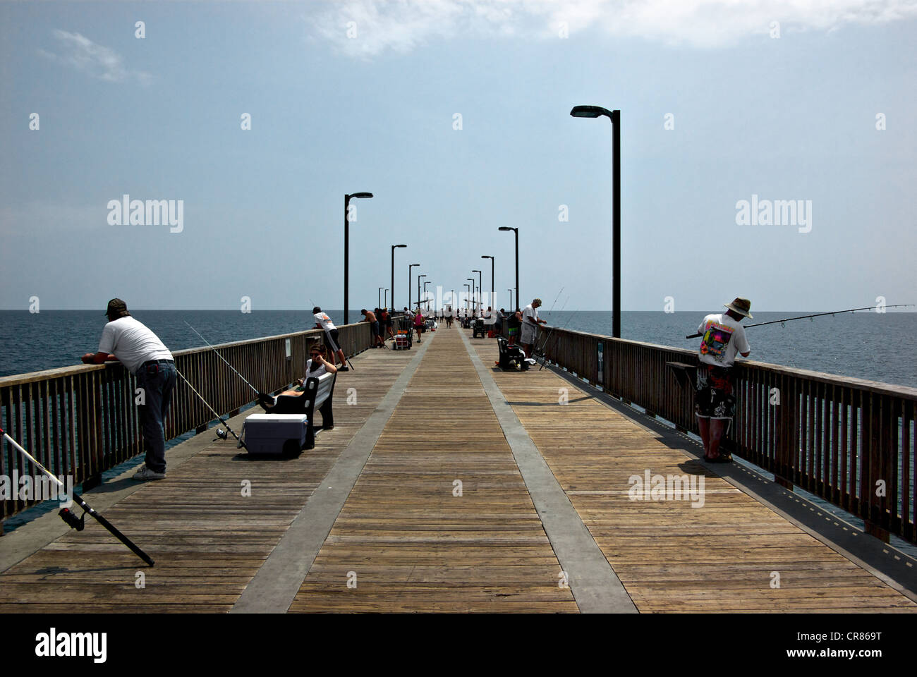 Gulf Shores State Park Alabama sport fishing pier Stock Photo Alamy