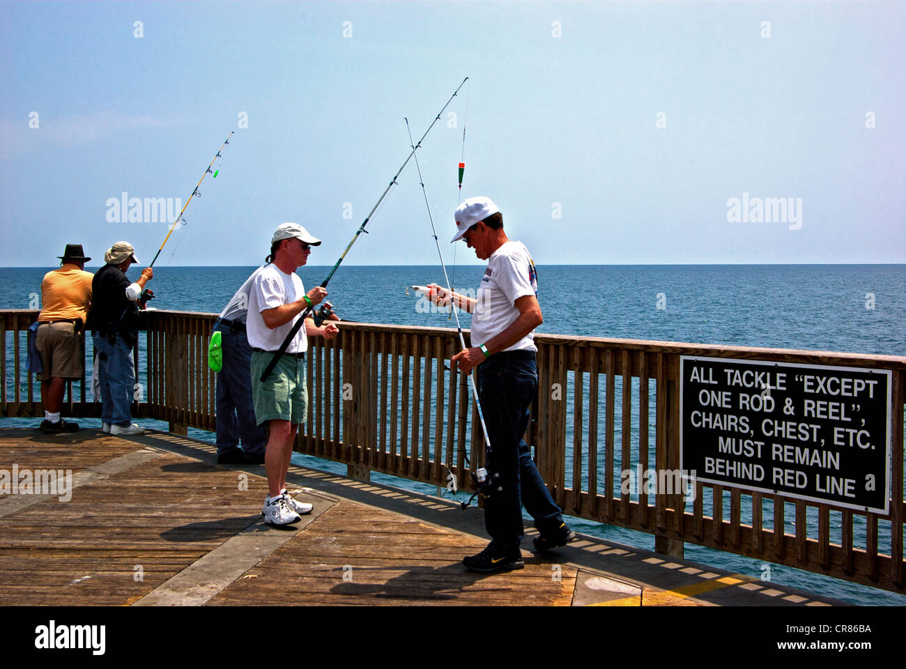 Rod reel tackle rules far offshore end Gulf Shores State Park Alabama