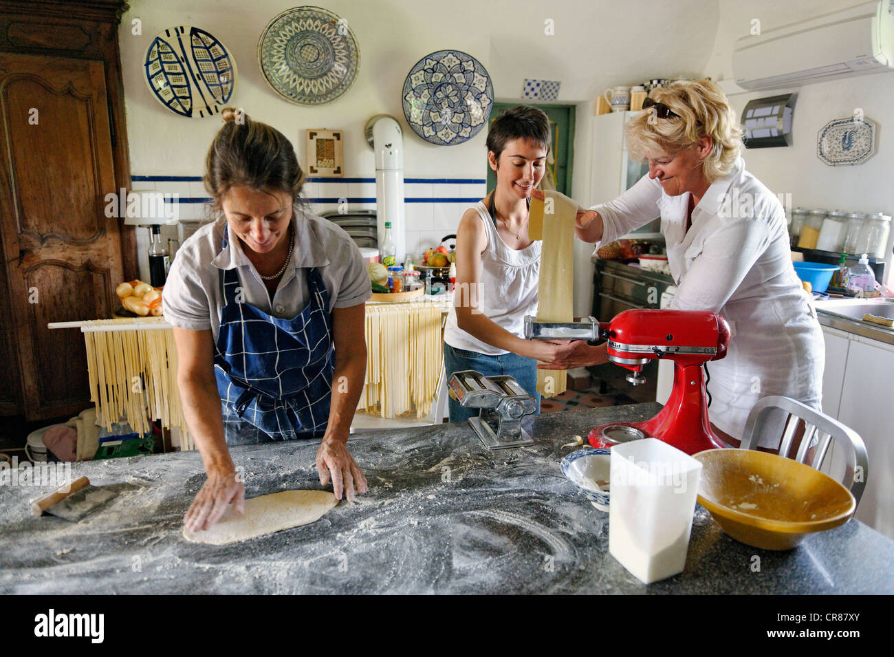 France, Gard, Barjac, Mas Escombelle, Provencal cooking classes for