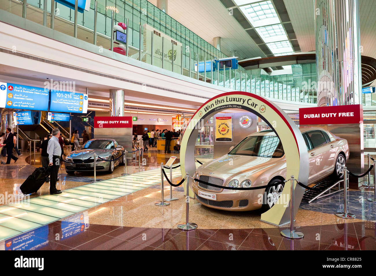 Dubai international airport duty free hires stock photography and