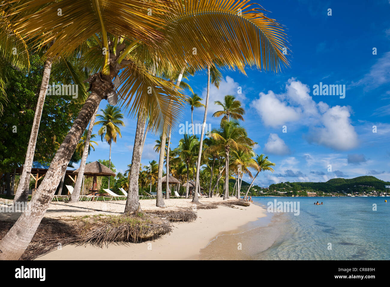 France, Martinique (French West Indies), Pointe Marin, Club Med Buccaneer's creek beach Stock Photo