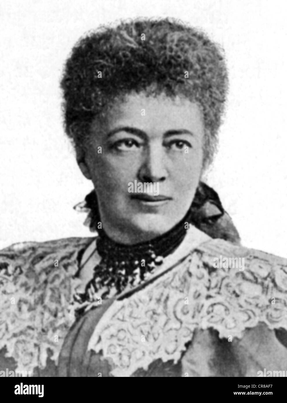 Suttner, Bertha von, 9.6.1843 - 21.6.1914, Austrian pacifist and authoress, portrait, circa 1900, Stock Photo