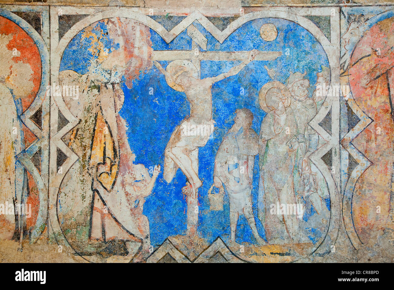 France, Oise, Beauvais, St Pierre Cathedral, Fresco Stock Photo