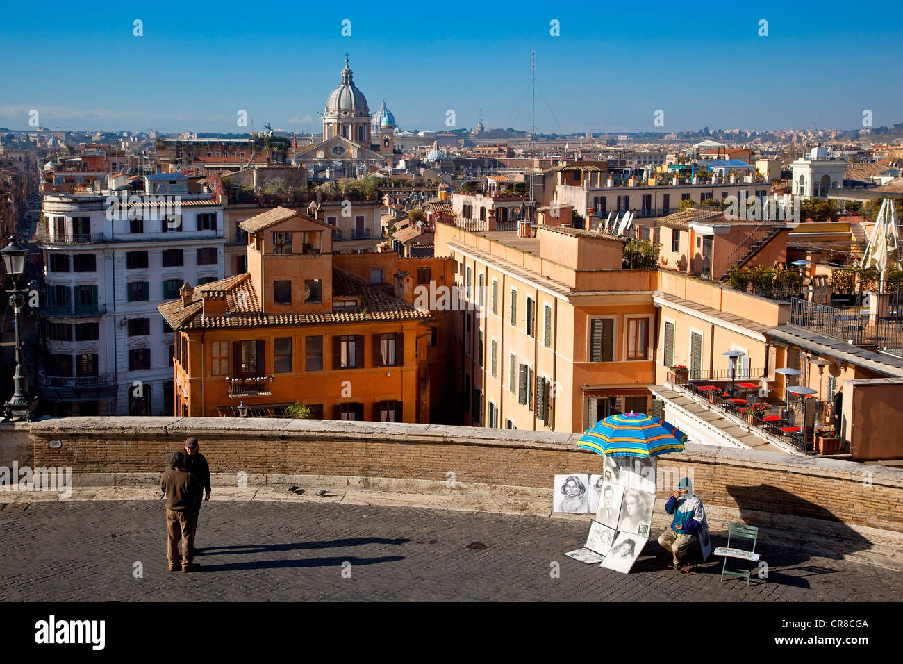 Italy, Lazio, Rome, historical center UNESCO World Heritage, Piazza Trinita dei Monti Stock Photo