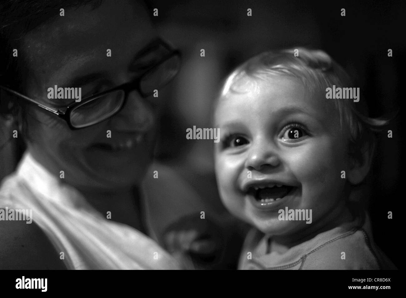 Mother and baby boy Stock Photo Alamy
