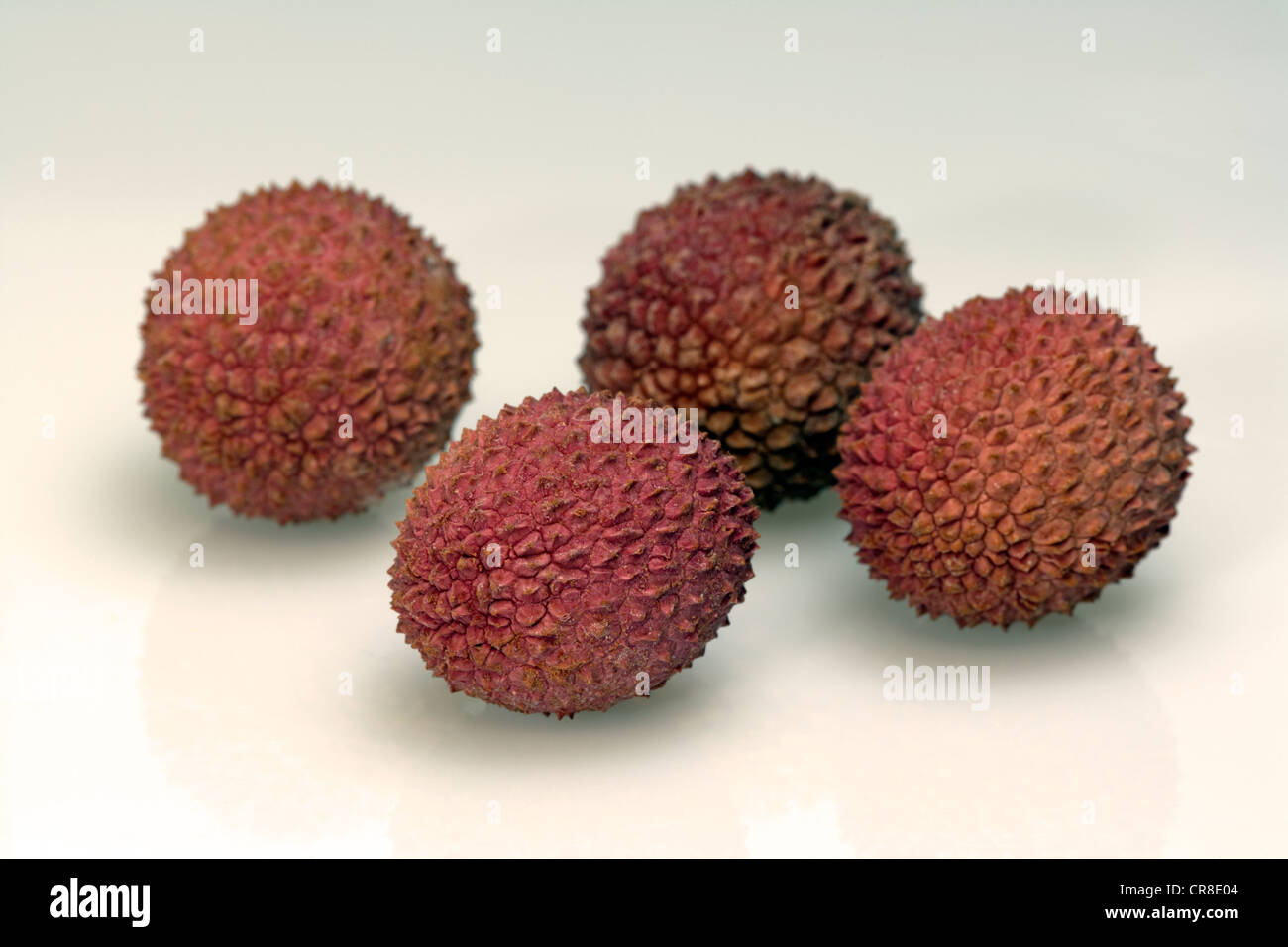 Litchies or lychees (Litchi chinensis) Stock Photo