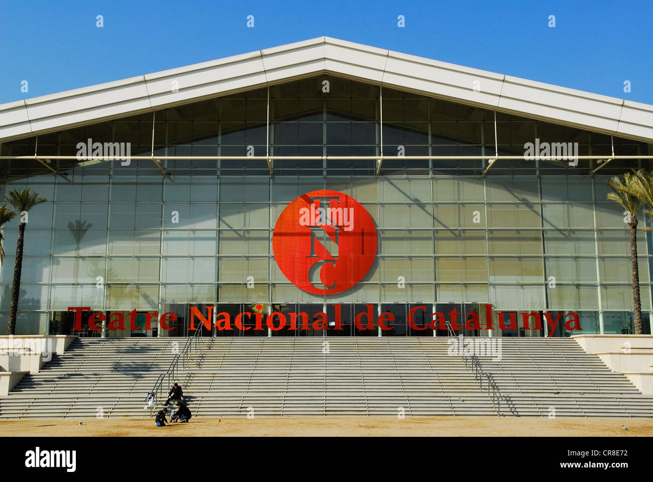 Spain, Catalonia, Barcelona, Teatre Nacional de Catalunya, le Theâtre National de Catalogne, by the architect Ricardo Bofill, Stock Photo