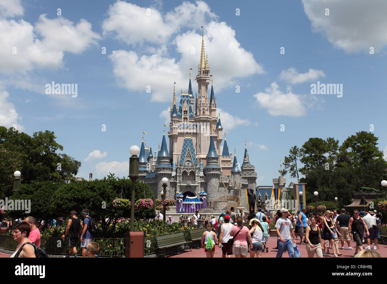 Cinderella's Magic Castle at the Magic Kingdom, Disney World, Orlando Stock Photo