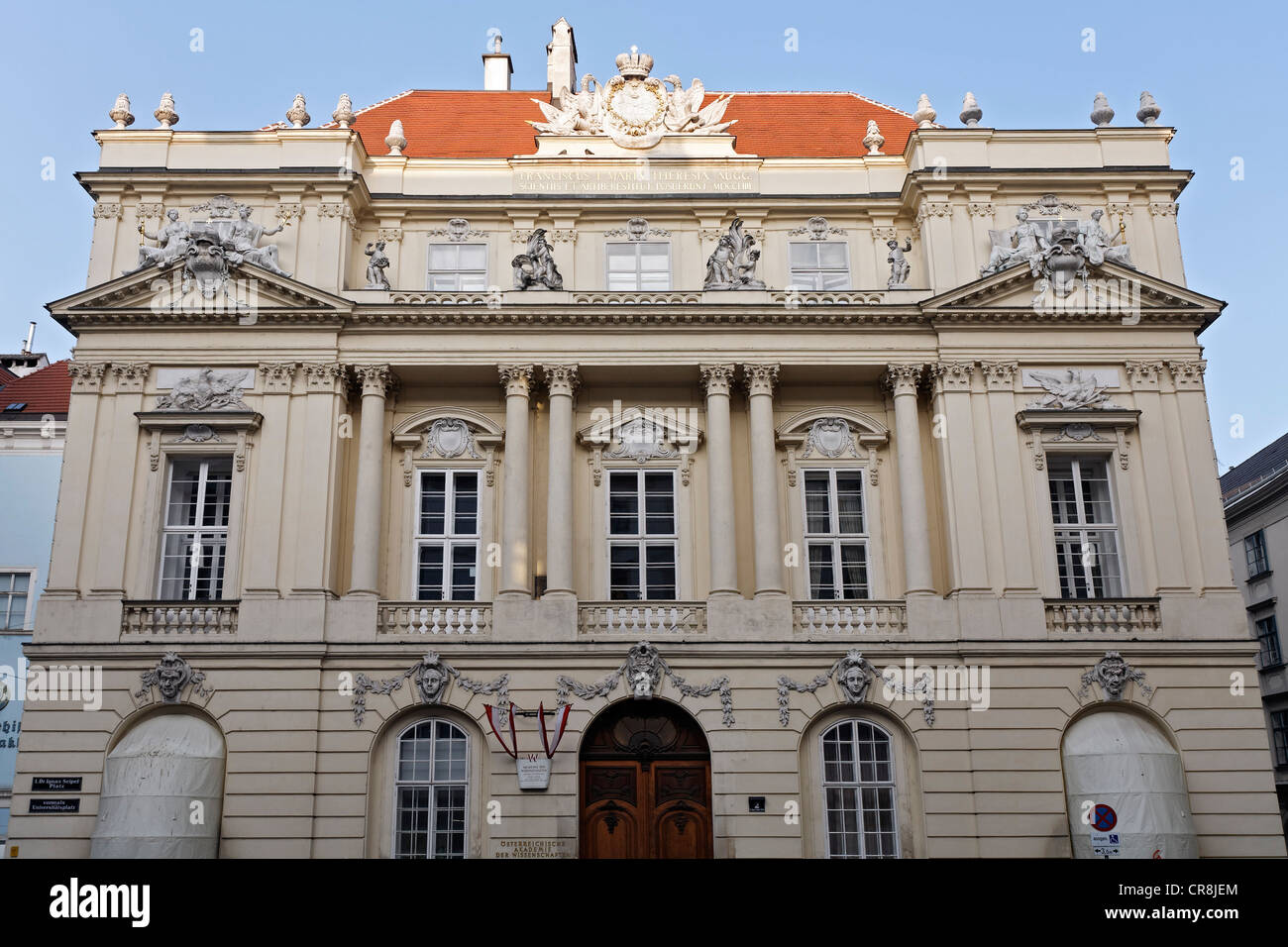 Old University, now the Austrian Academy of Sciences, Vienna, Austria, Europe Stock Photo