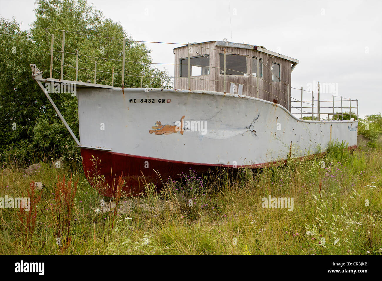 Abandoned Fishing Trawler Stock Photo - Alamy