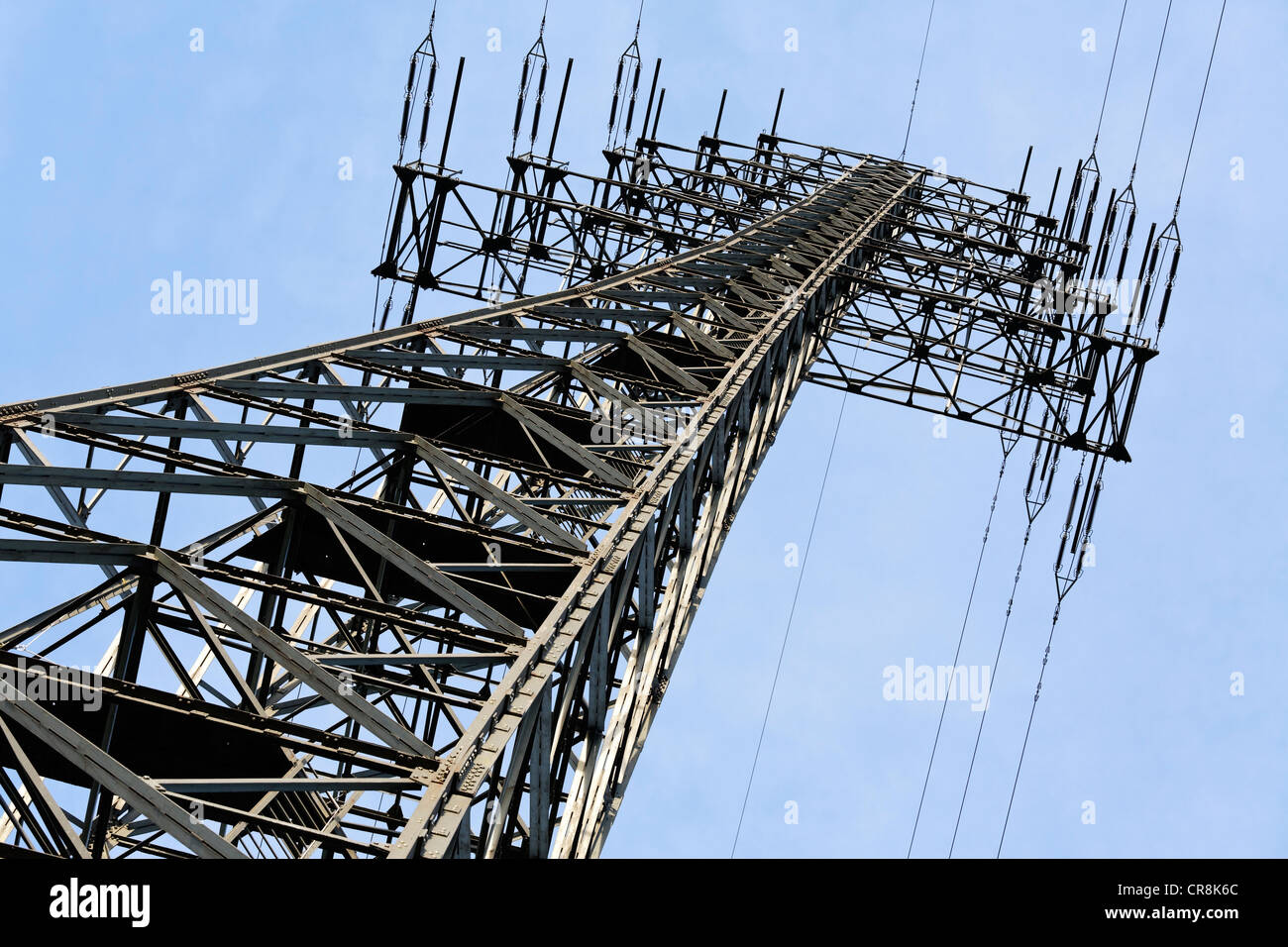 Electricity pylon, high voltage, Germany, Europe Stock Photo - Alamy