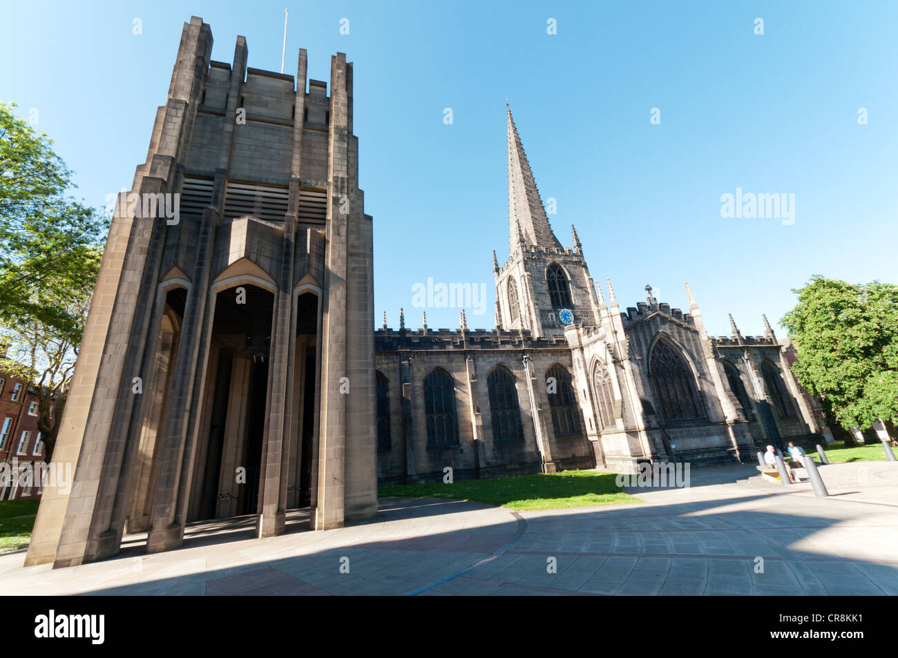 The cathedral of St Peter and St Paul in Sheffield Stock Photo