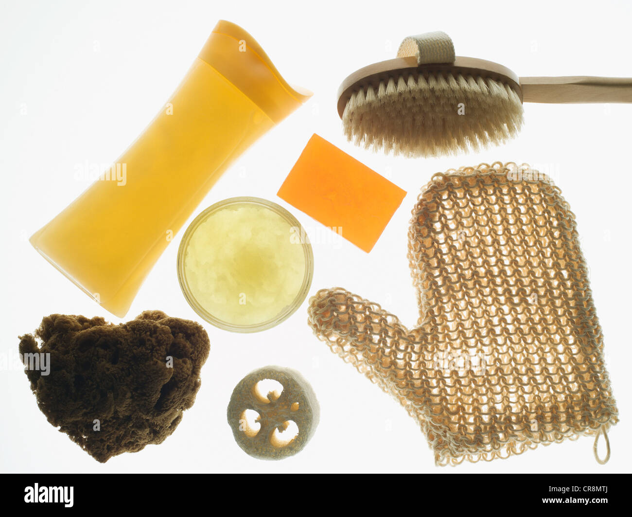 Bath time beauty products and toiletries Stock Photo Alamy