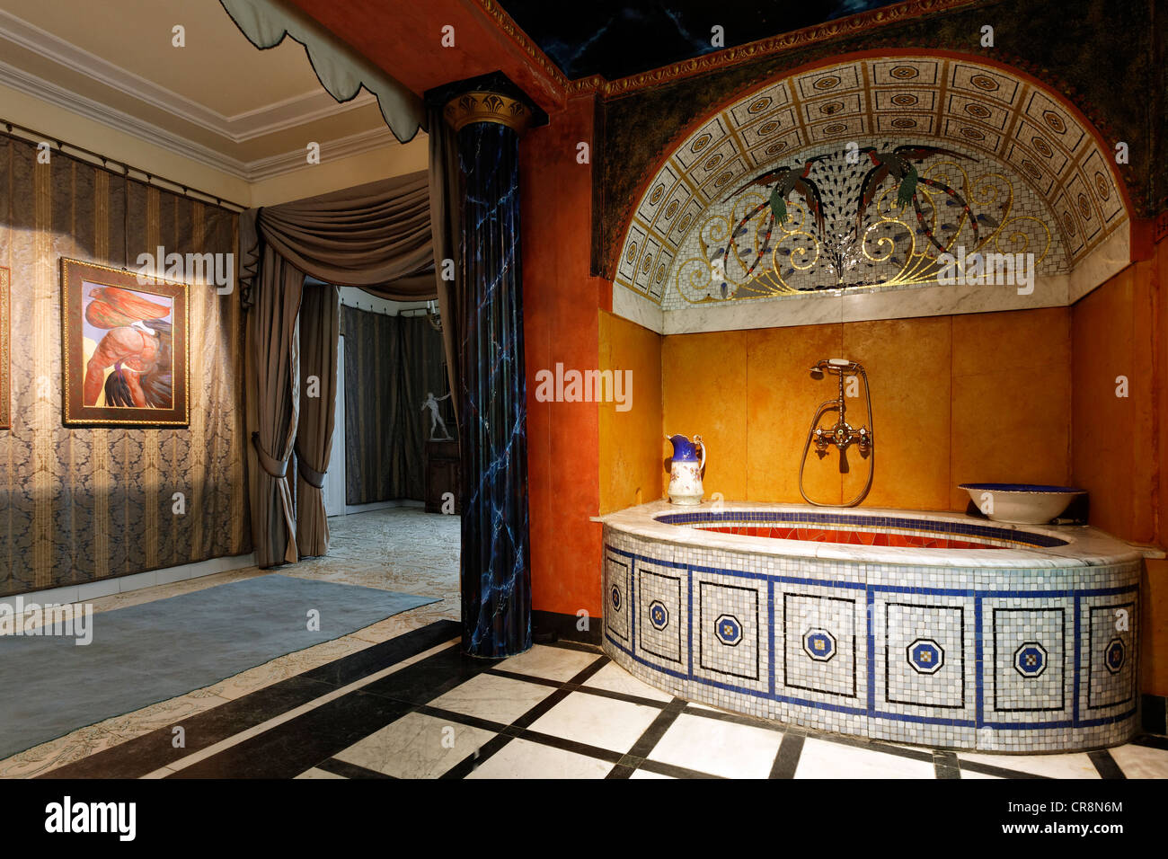 Roman bath, Ernst Fuchs Museum, former mansion of architect Otto Wagner ...