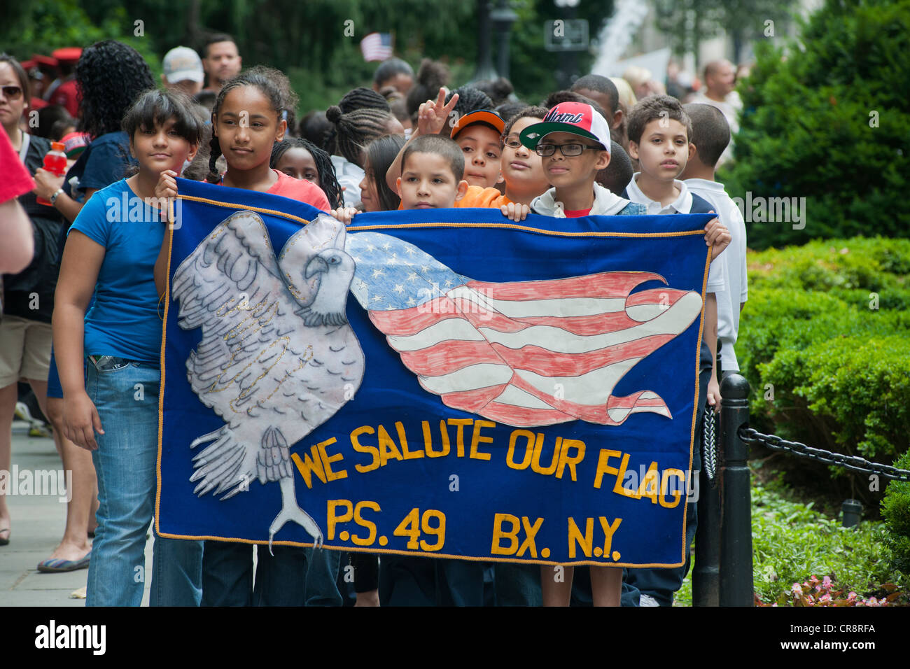 Flag Day Parade in New York Stock Photo Alamy