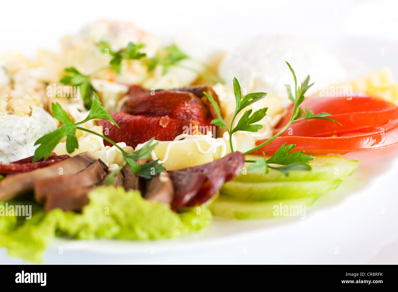 Gourmet food shot with restaurant background. Proper for menu design ...