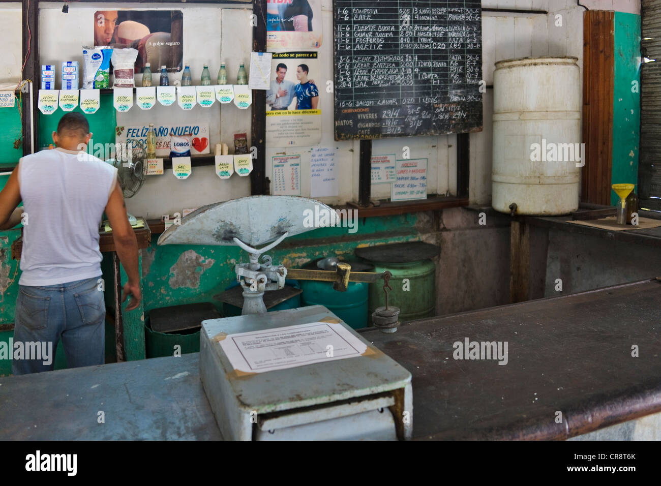 Grocery store, Havana, Cuba Stock Photo