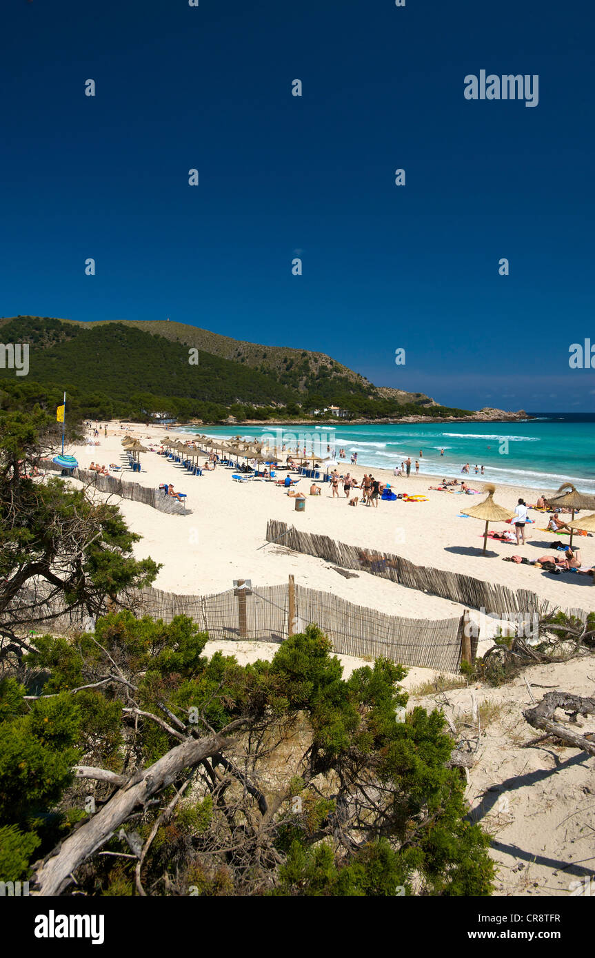 Beach, Cala Agulla, Cala Mesquida, Majorca, Balearic Islands, Spain, Europe Stock Photo