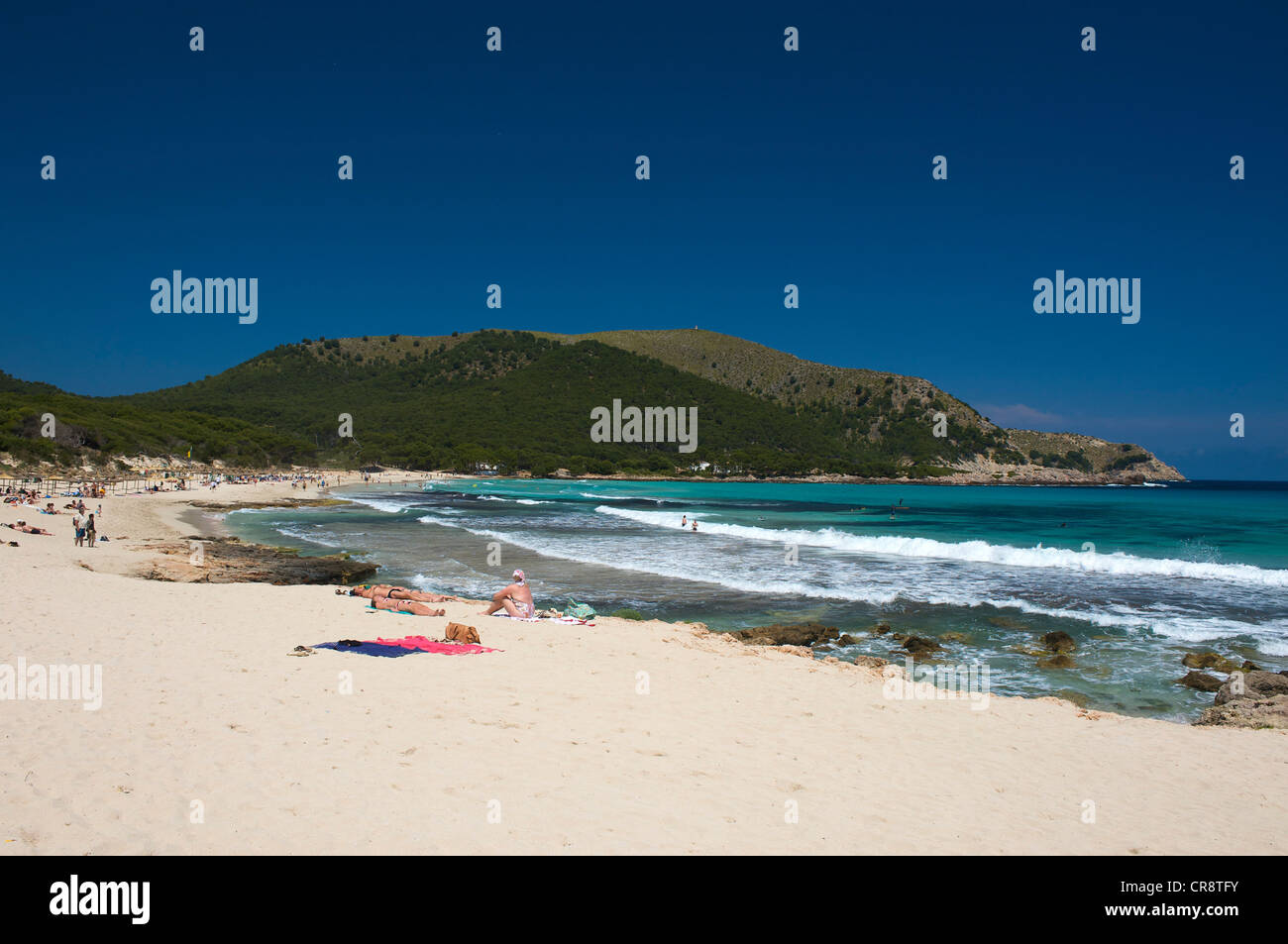 Beach, Cala Agulla, Cala Mesquida, Majorca, Balearic Islands, Spain, Europe Stock Photo