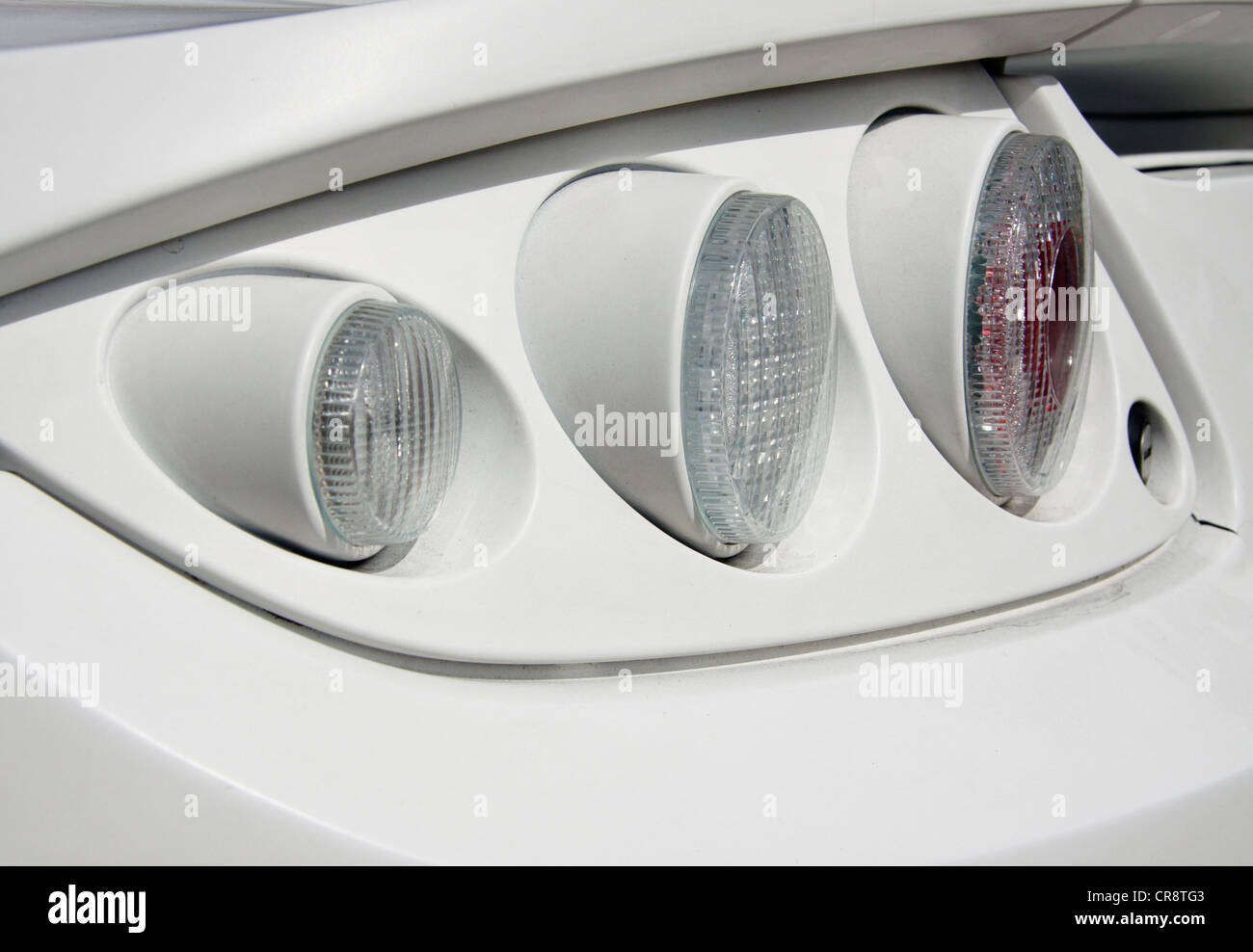 Backside of sport car. Light and white auto Stock Photo Alamy