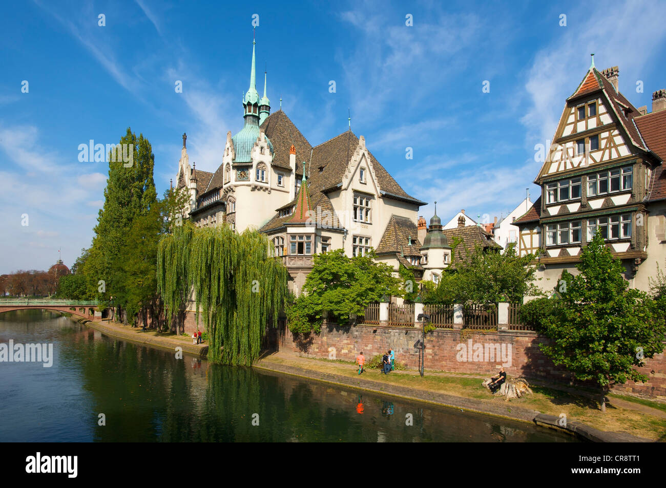 Lycee des Pontonnieres, Strasbourg, Alsace, France, Europe Stock Photo