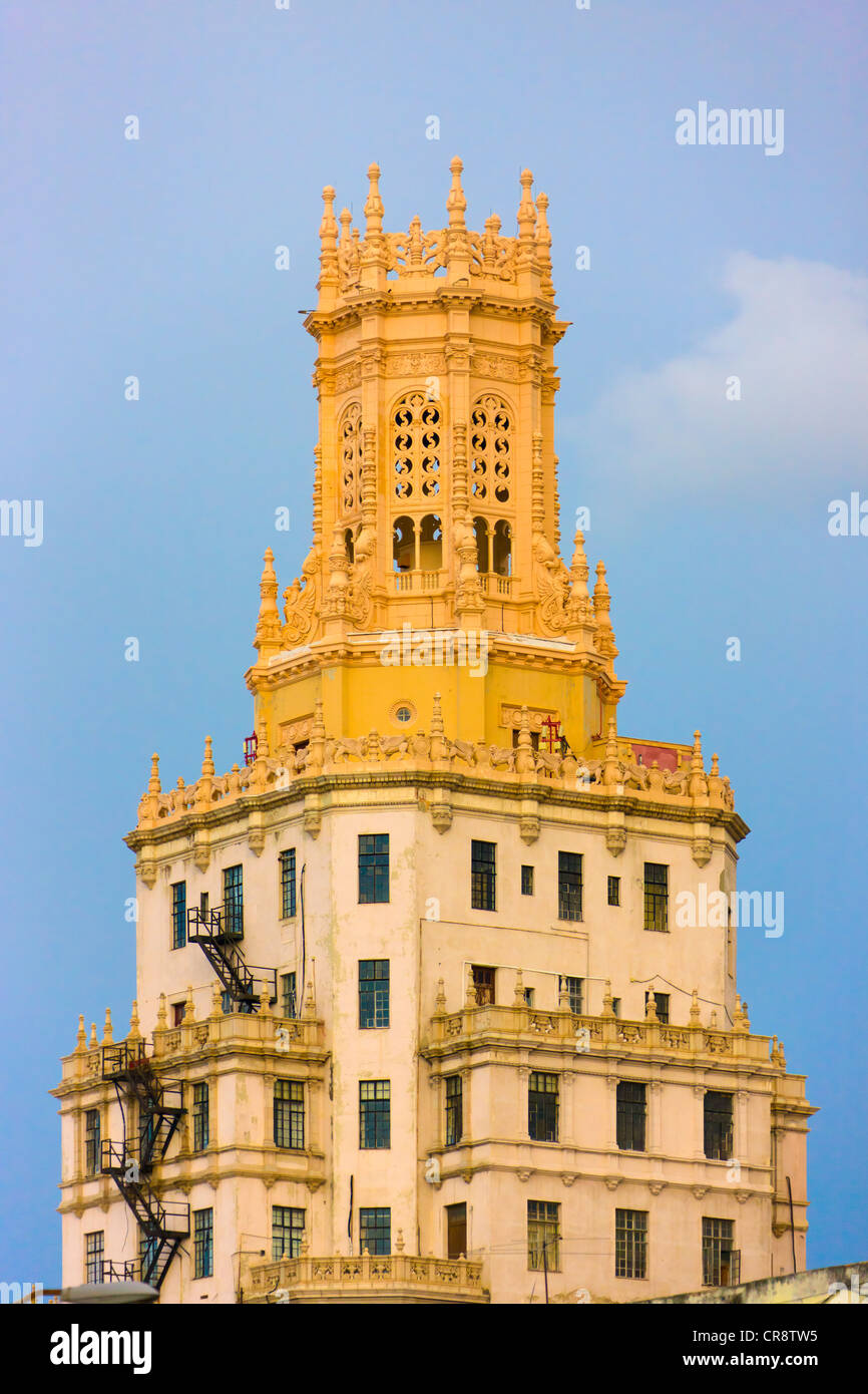 Etecsa Building (Telephone Company Building), Havana, Cuba Stock Photo