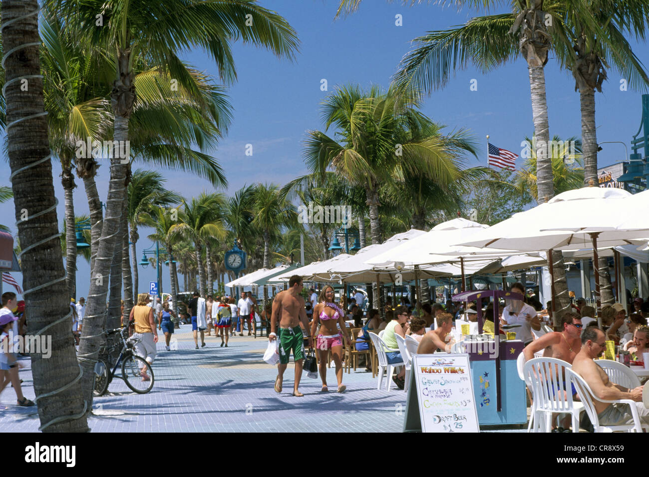 Beach cafes, Fort Myers, Florida, USA Stock Photo