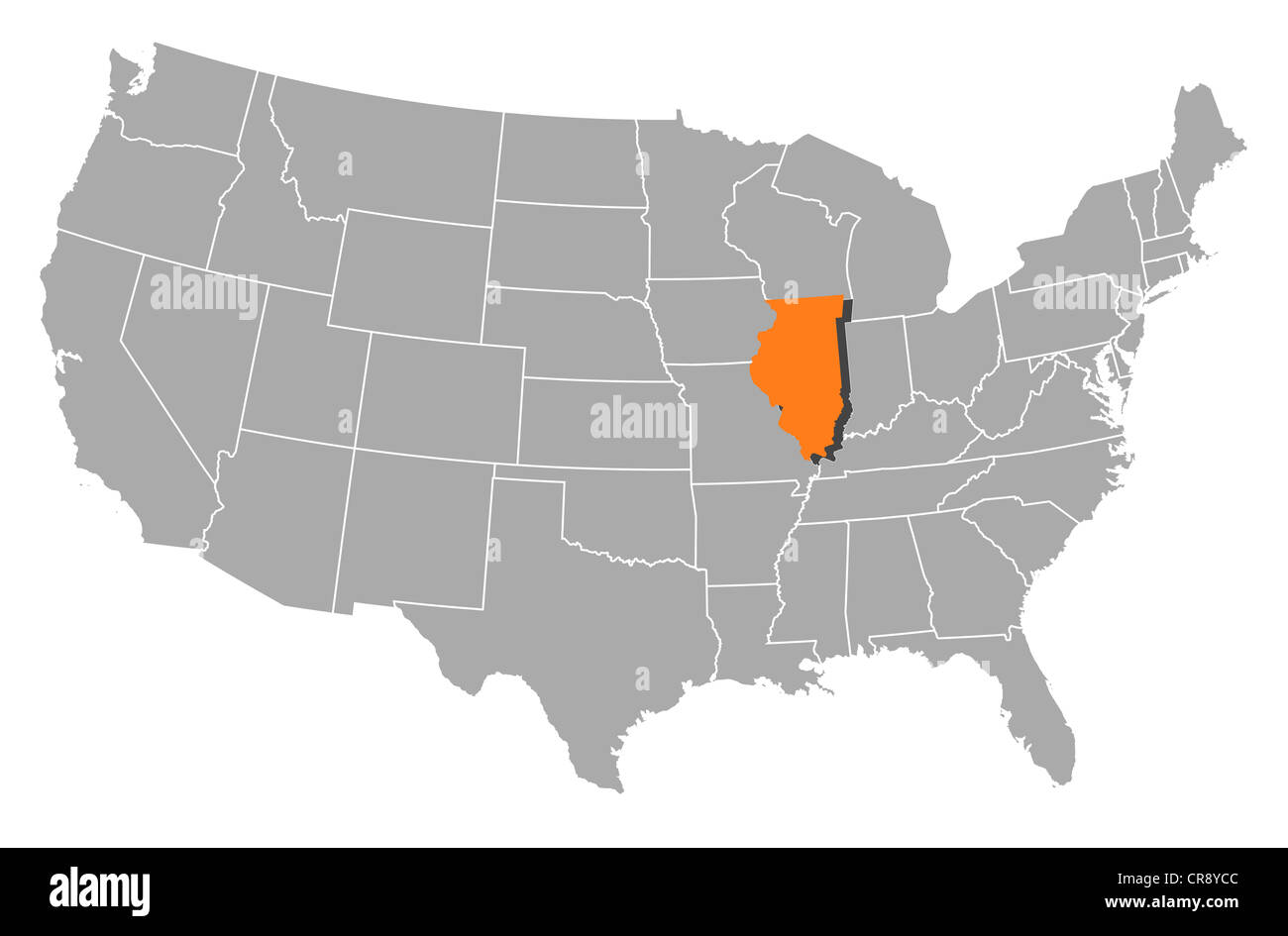 Political Map Of United States With The Several States Where Illinois Political Map Of United States With The Several States Where Illinois CR8YCC